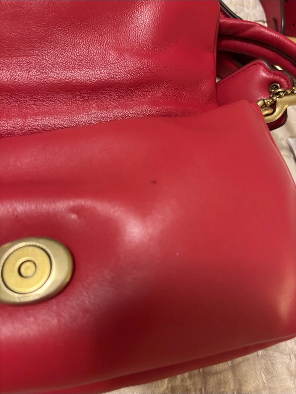 Coach Red Pillow Tabby Shoulder Bag 26